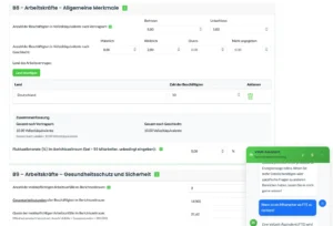 Social Eingabefelder mit Finance 123