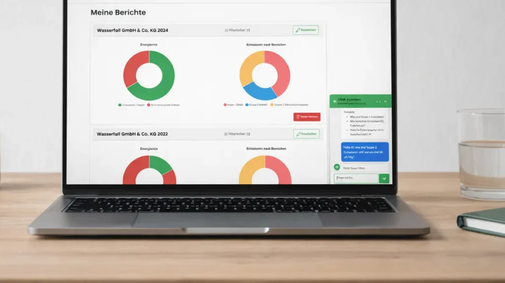Finance 123 VSME konforme Nachhaltigkeitsberichte in der Anwendung